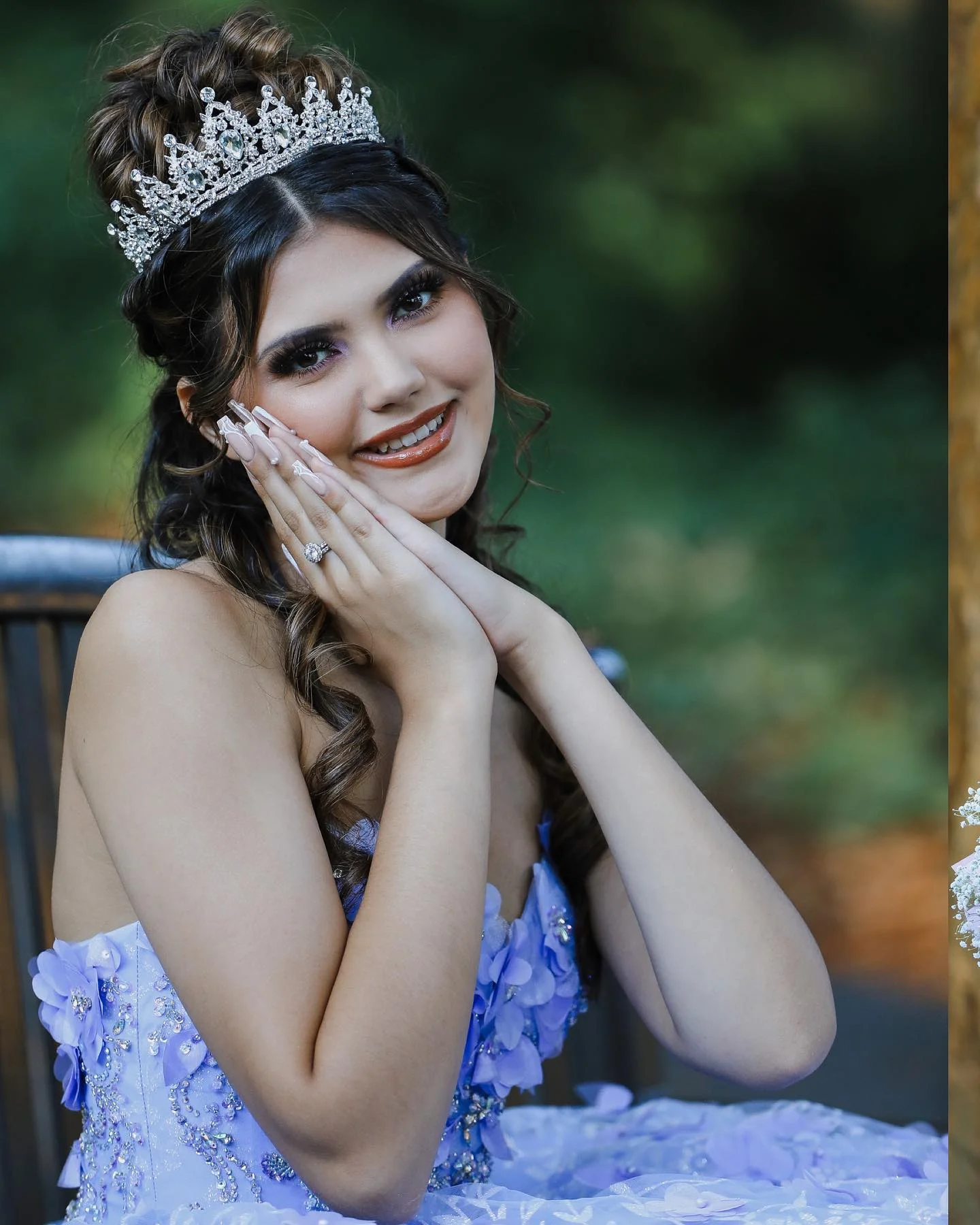 Quinceañera getting ready