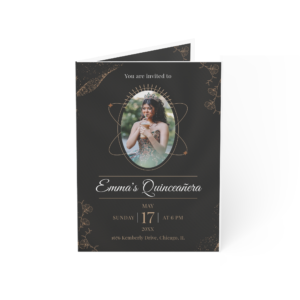 Quinceanera invitation design by MZ Photography Portland Oregon